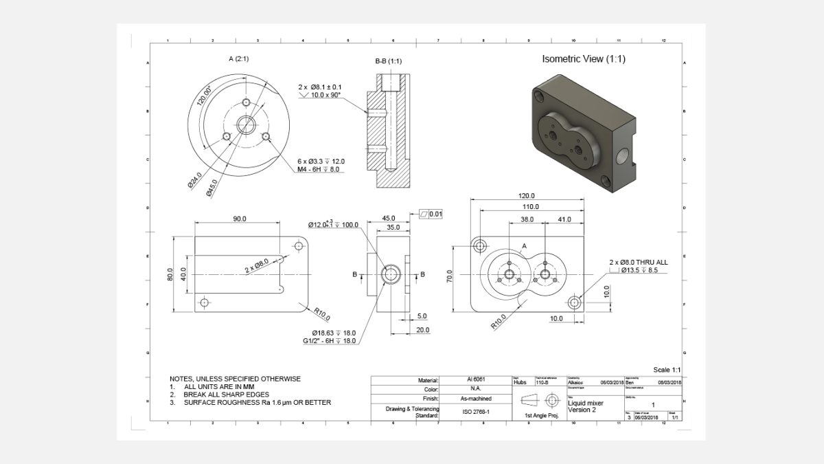 Thiết kế CAD gia công cắt nhôm CNC