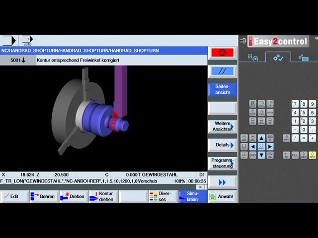 Phần mềm mô phỏng máy CNC Emco WinNC