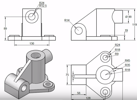 Bản vẽ chi tiết cơ khí